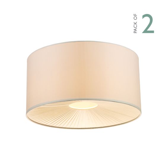 Där Lighting Rita Non Elec Pendant 2 Tone Cream (Multipack)