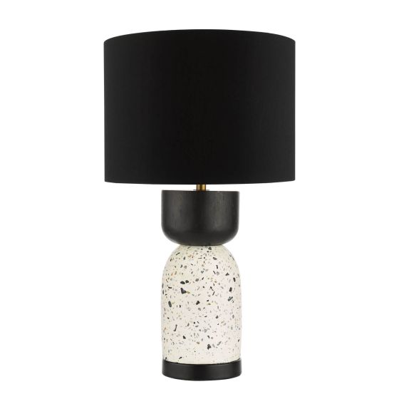 Där Lighting Roja Table Lamp Terrazzo & Black With Shade