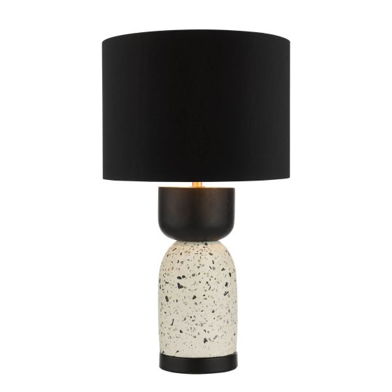 där lighting Roja Table Lamp Terrazzo & Black With Shade