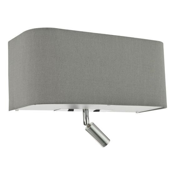 Där Lighting Ronda 3 Light Wall Light Grey With LED Reading Light