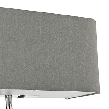 Där Lighting Ronda 3 Light Wall Light Grey With LED Reading Light