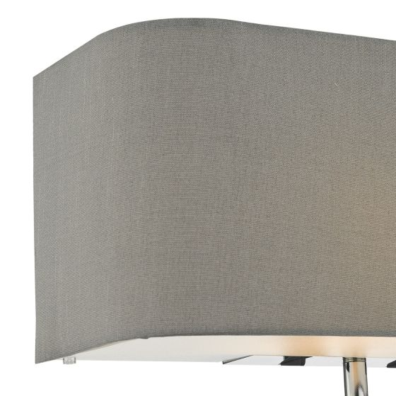 Där Lighting Ronda 3 Light Wall Light Grey With LED Reading Light