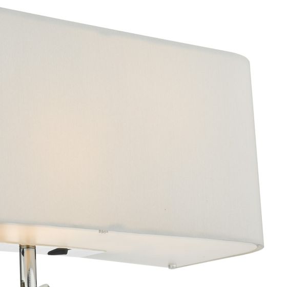 Där Lighting Ronda 3 Light Wall Light Ivory With LED Reading Light