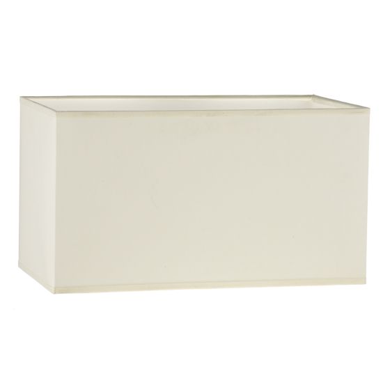 där lighting S1021 Cream Cotton Rectangle Shade 34CM