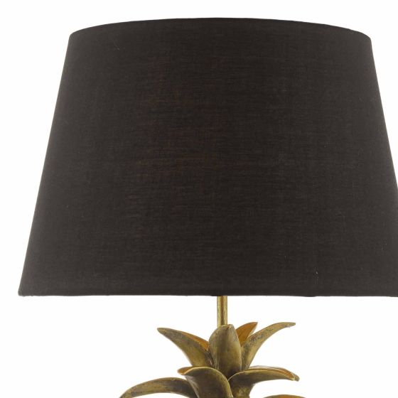 där lighting Safa Pineapple Table Lamp Gold With Shade