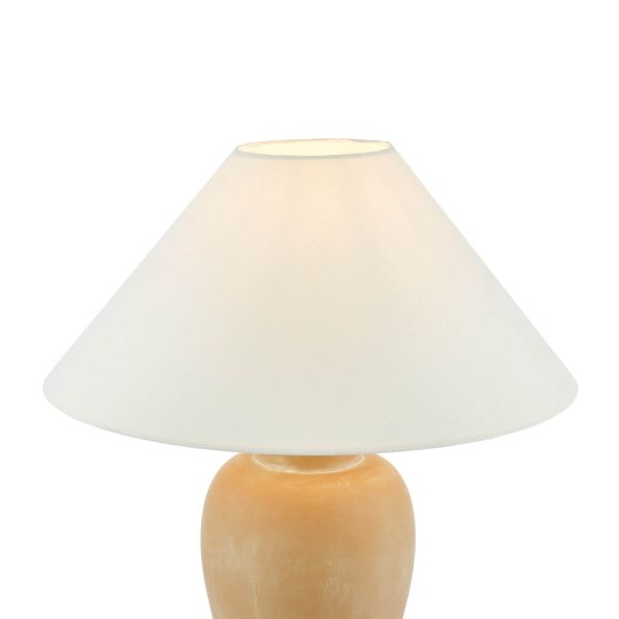 Där Lighting Sasha Terracotta Table Lamp With Shade