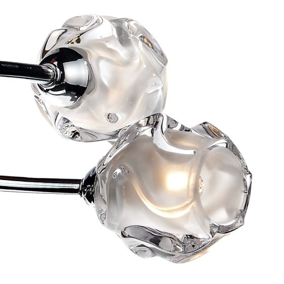 där lighting Seattle 8 Light Semi Flush Polished Chrome