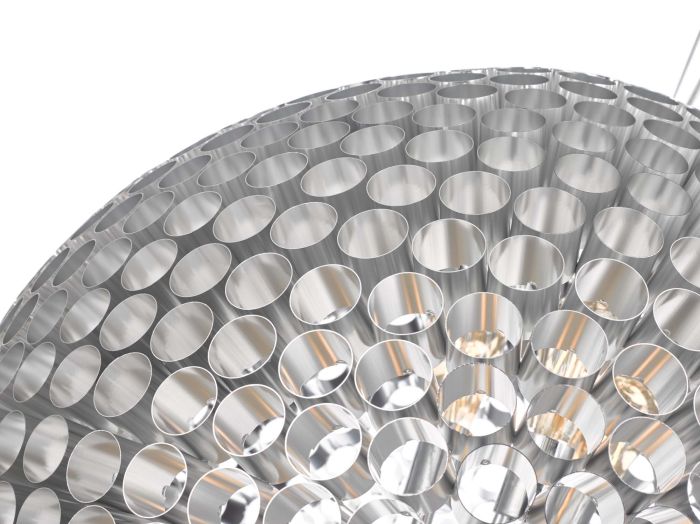 Där Lighting Serafina 6 Light Pendant Brushed Chrome Large