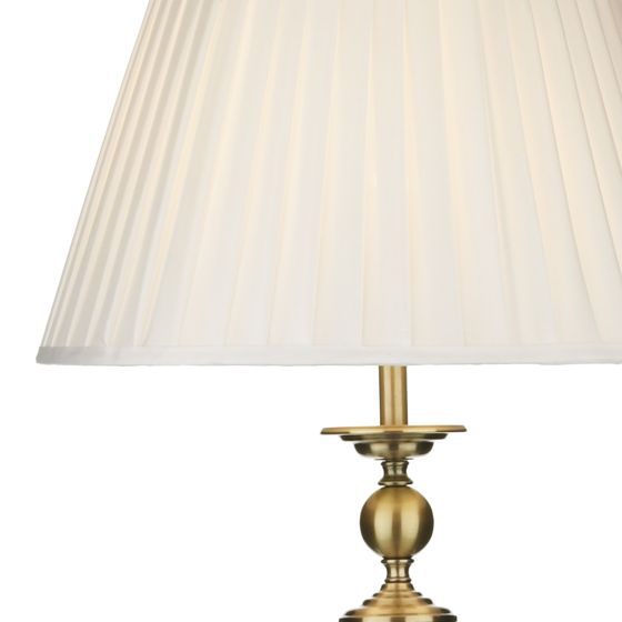 där lighting Siam Floor Lamp Antique Brass With Shade (Multipack)