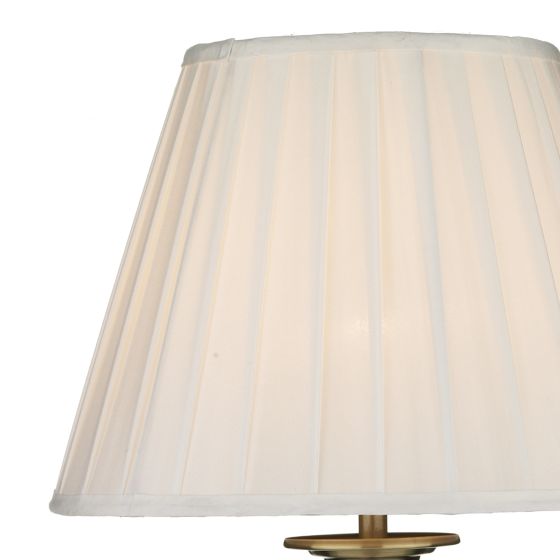 där lighting Siam Table Lamp Antique Brass With Shade (Multipack)