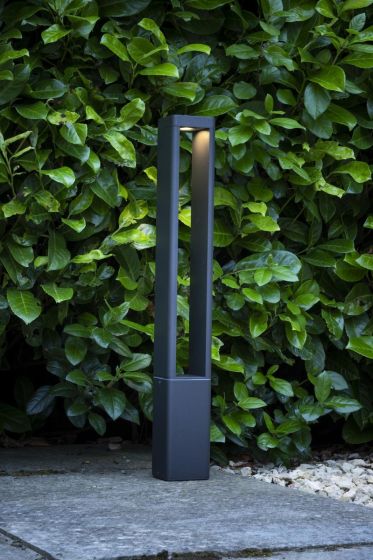 Där Lighting Sitar Outdoor Post Light Anthracite IP65 LED