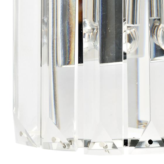 Där Lighting Sketch Wall Light Polished Chrome Crystal