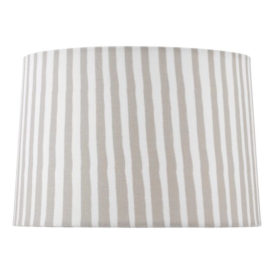 Där Lighting Sosa Taupe Cotton Tapered Drum Shade 22cm