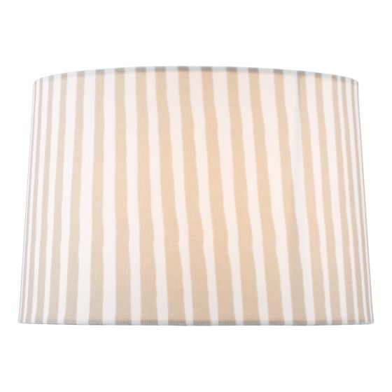 där lighting Sosa Taupe Cotton Tapered drum Shade 22cm