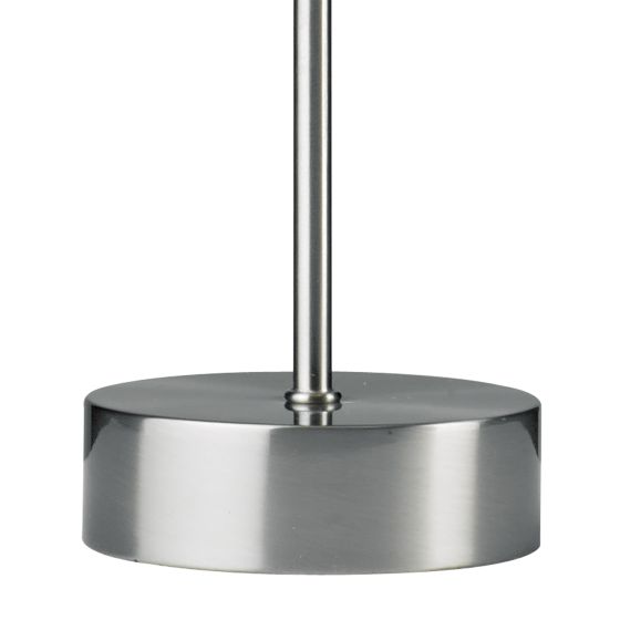 Där Lighting Suzie Touch Table Lamp Satin Chrome With Shade (Multipack)