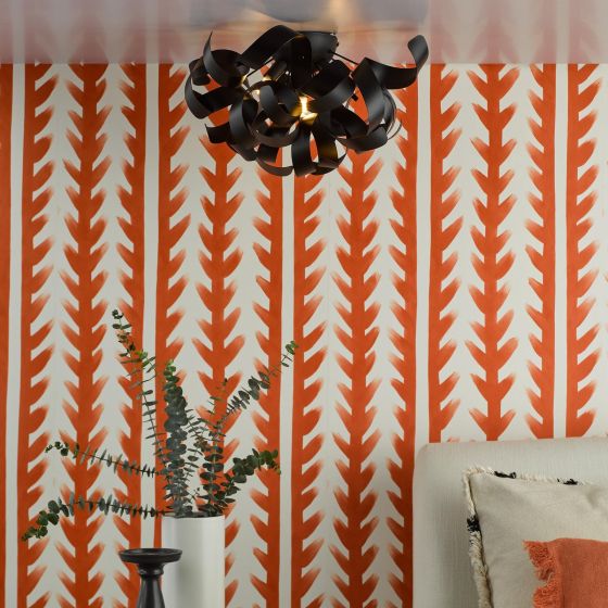 Där Lighting Swash 4 Light Flush Black With Black Ribbins