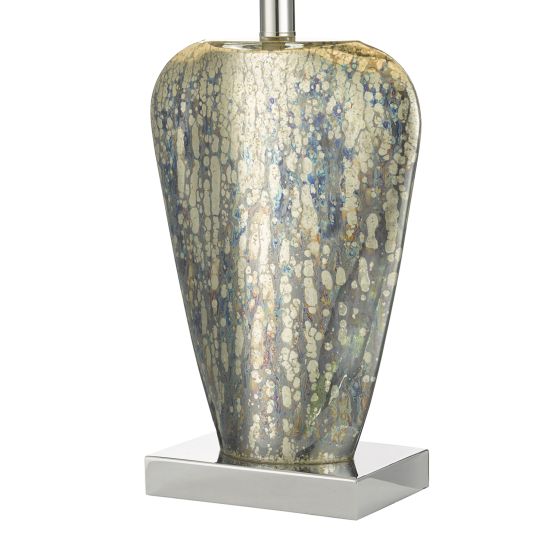 Där Lighting Syracuse Table Lamp Mercury Glass With Shade