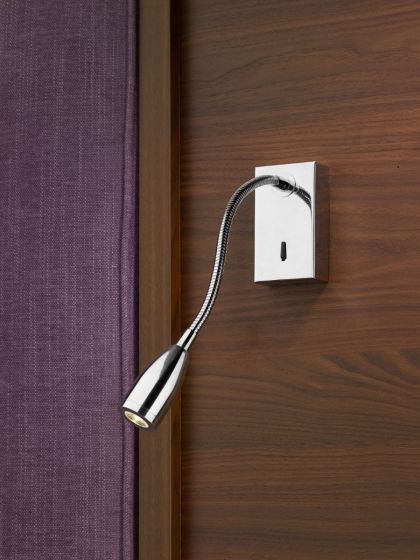 Där Lighting Tadley Wall Bracket Polished Chrome LED