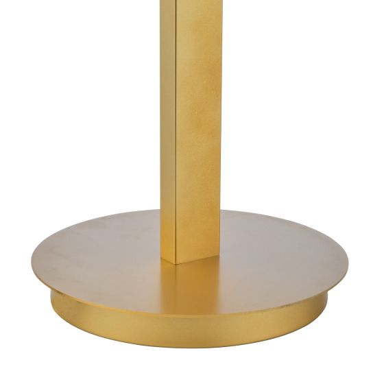 Där Lighting Tauri Table Lamp Matt Gold And Opal Glass