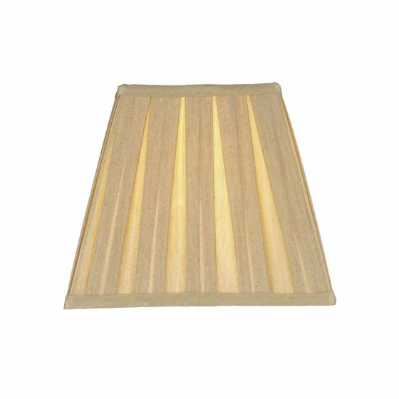 där lighting Taylor Gold Faux Silk Tapered Square Shade 22cm