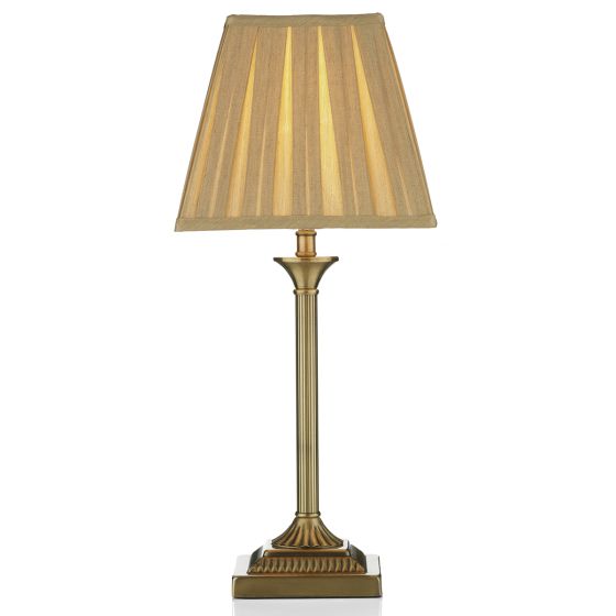 Där Lighting Taylor Table Lamp Antique Brass With Shade