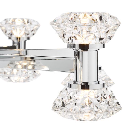 Där Lighting Tiana 16 Light Armed Pendant Polished Chrome
