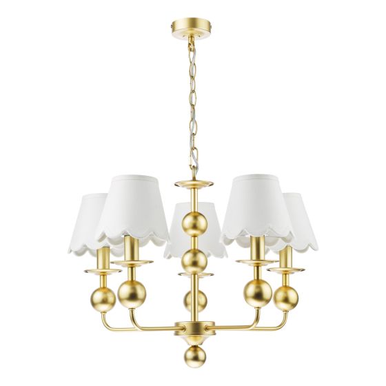 Där Lighting Tilda 5 Light Pendant Satin Gold Fitting Only
