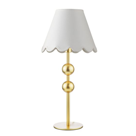 Där Lighting Tilda Table Lamp Satin Gold With Shade