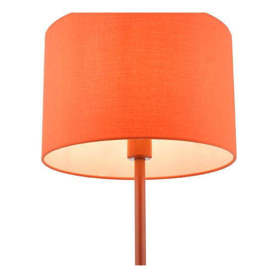 Där Lighting Toledo Table Lamp Satin Orange With Shade