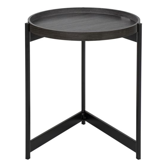 där lighting Tomal Round Table Dark Oak Style Effect