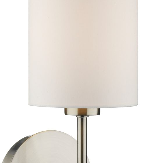 Där Lighting Tuscan Single Wall Bracket Base Only Satin Chrome