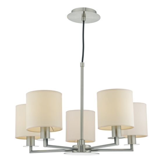 Där Lighting Tyler 5lt Pendant Satin Nickel Fitting Only