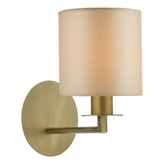där lighting Tyler Wall Light Antique Bronze With Shade