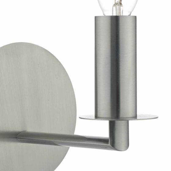 där lighting Tyler Wall Light Satin Nickel Fitting Only