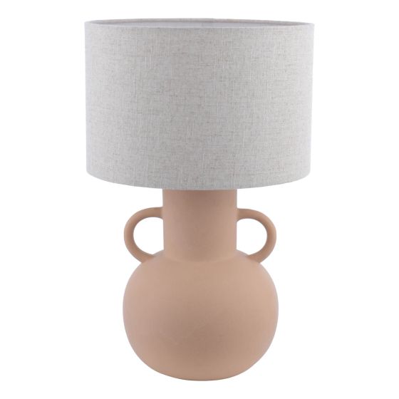 Där Lighting Urn Ceramic Table Lamp Terracotta With Shade