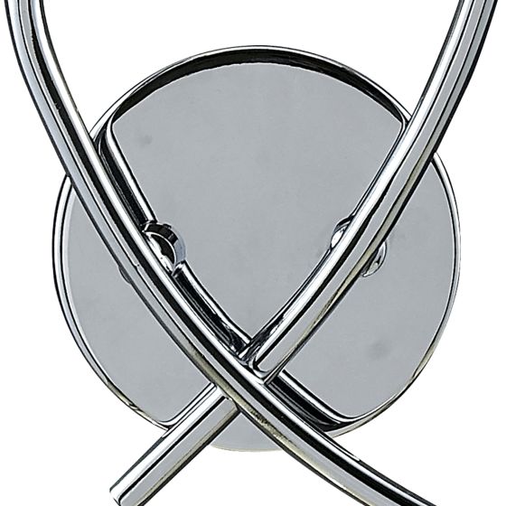 Där Lighting Villa Double Wall Bracket Polished Chrome