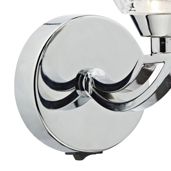 där lighting Vito Single Wall Bracket Polished Chrome