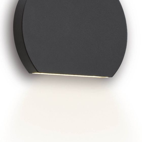 Där Lighting Vulcan Outdoor Wall Light Dark Grey IP44 LED