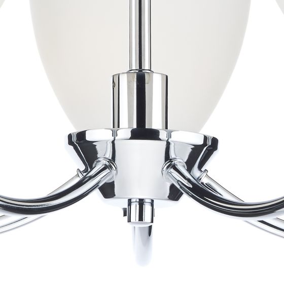 Där Lighting Watson 5 Light Semi Flush Polished Chrome