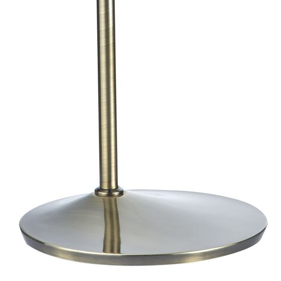 där lighting Wellington Task Floor Lamp Antique Brass LED