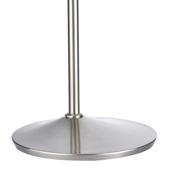 Där Lighting Wellington Task Floor Lamp Satin Chrome LED