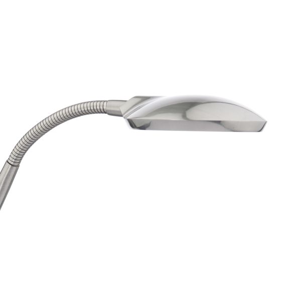 där lighting Wellington Task Table Lamp Satin Chrome LED