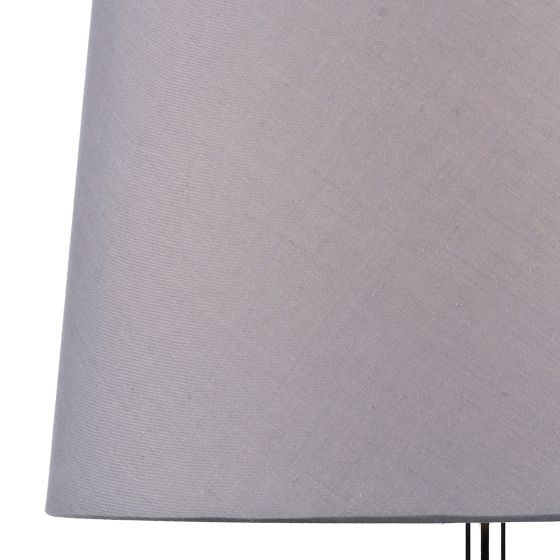 där lighting Wickford Table Lamp Polished Chrome With Shade