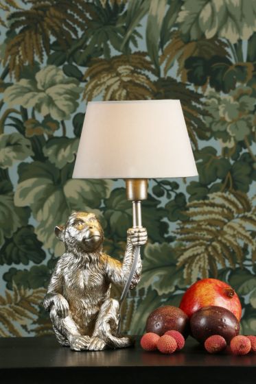 Där Lighting Zira Taupe Faux Silk Candle Clip Shade 18cm