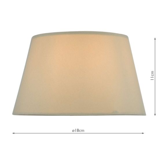 Där Lighting Zira Taupe Faux Silk Candle Clip Shade 18cm