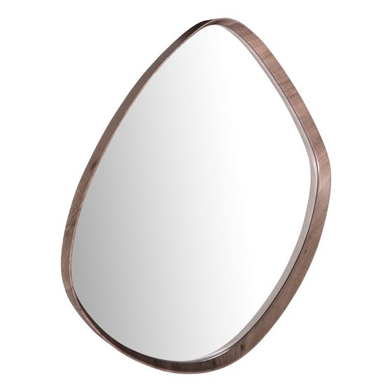 där lighting Zuna Mirror Brown Pine Veneer 79 X 88cm