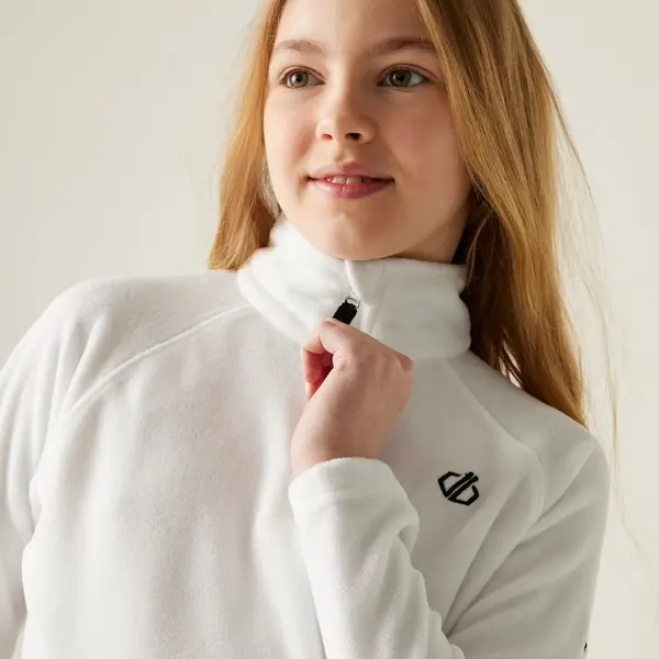 Dare 2b Kids' Freehand Half Zip Fleece | White