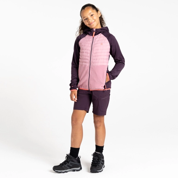 dare 2b Kids' Switch Out Hybrid Jacket | Deep Plum