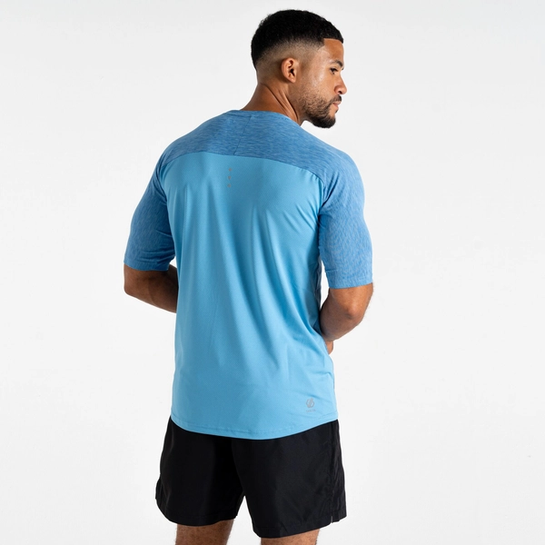 Dare 2b Men's Power Up T-Shirt | Heritage Blue Marl