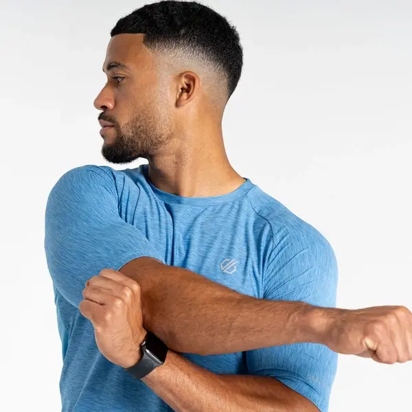Dare 2b Men's Power Up T-Shirt | Heritage Blue Marl